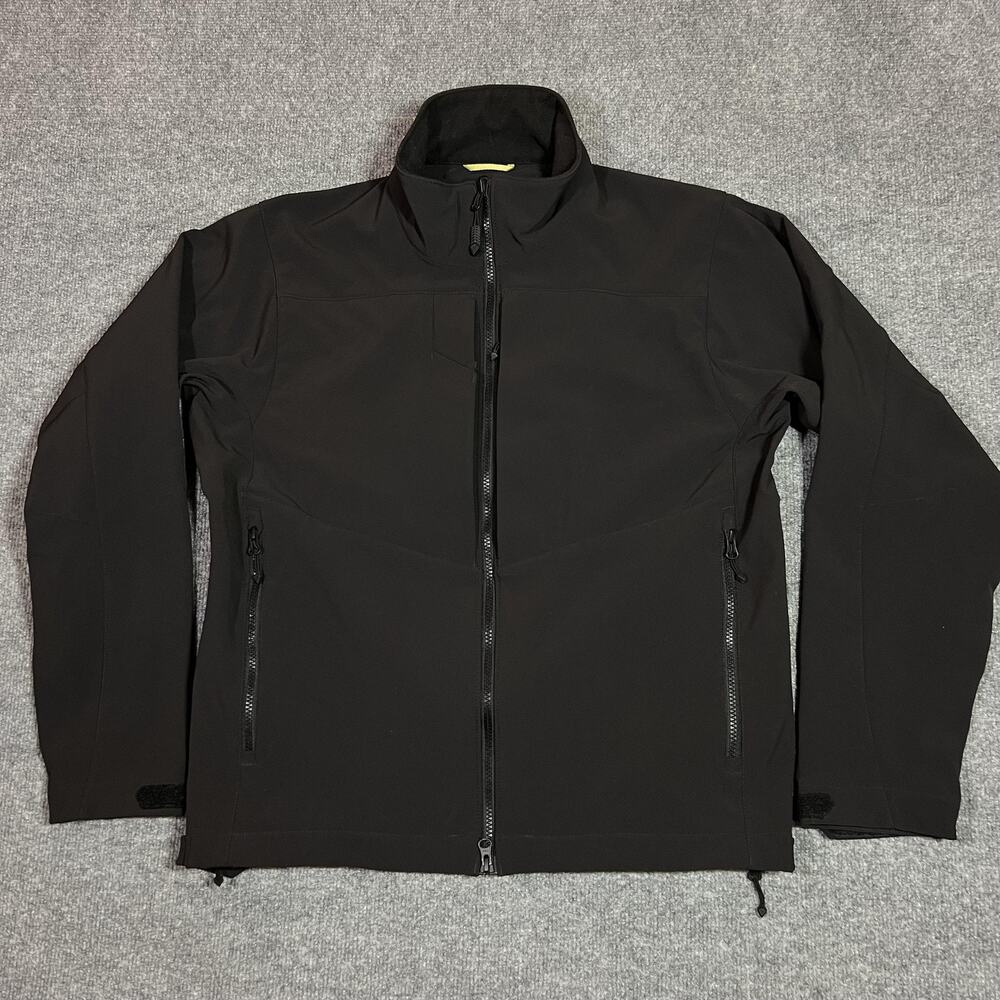 First Tactical Jacket Mens Large Black Tactix Series Softshell Zip Pockets